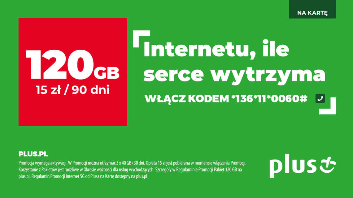 Promocja pakiet 120 gb