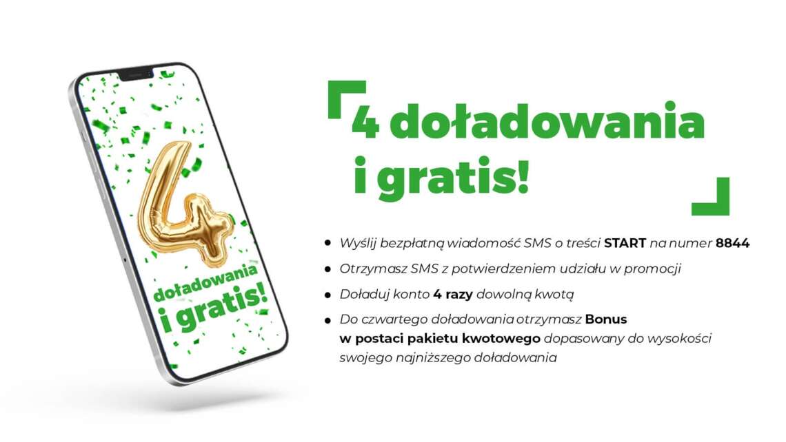 Promocja 4. doładowania gratis